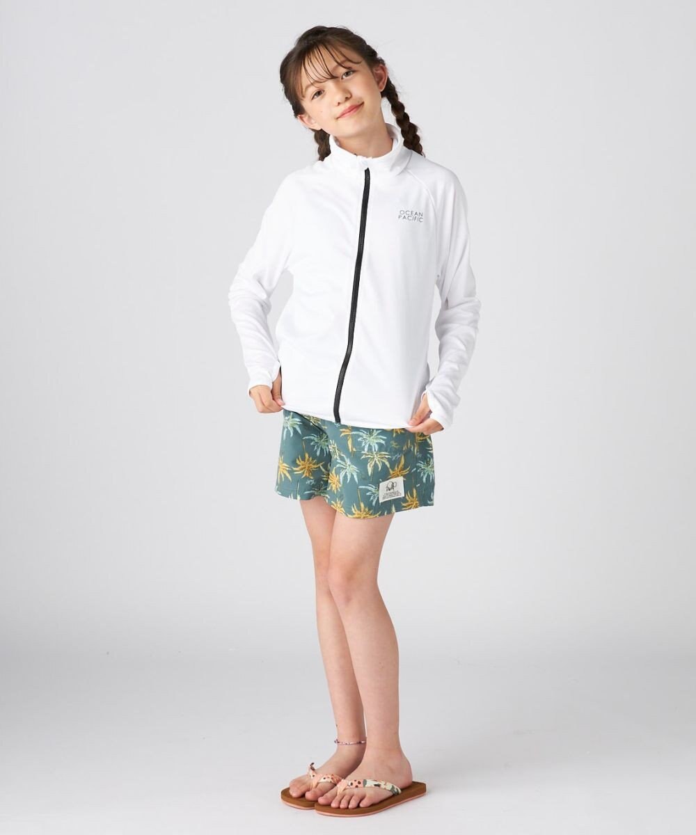 OP／FILA 【Ocean Pacific】フルジップ OPロゴラッシュガード 