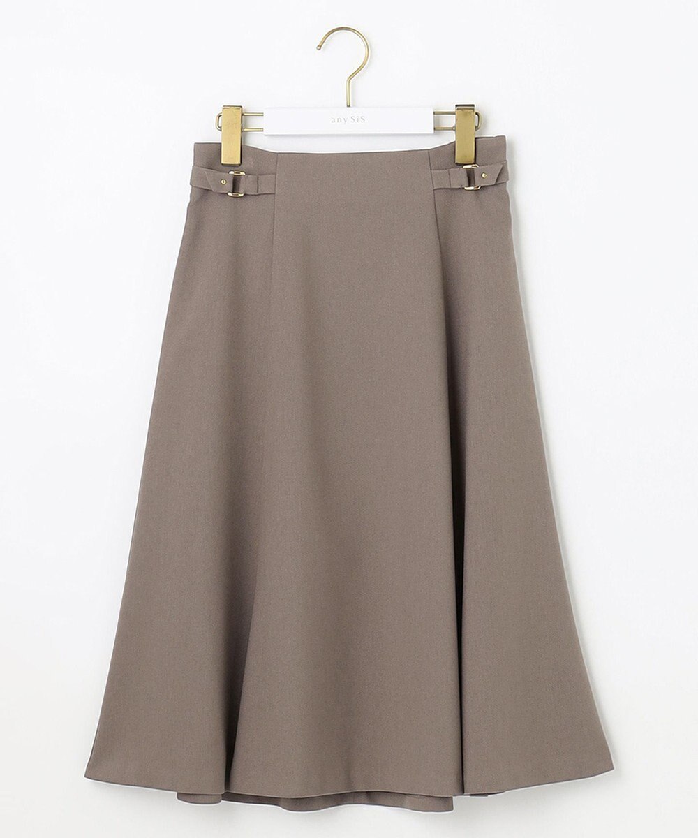 ANY SIS 【洗える】サイドバックルライト スカート 