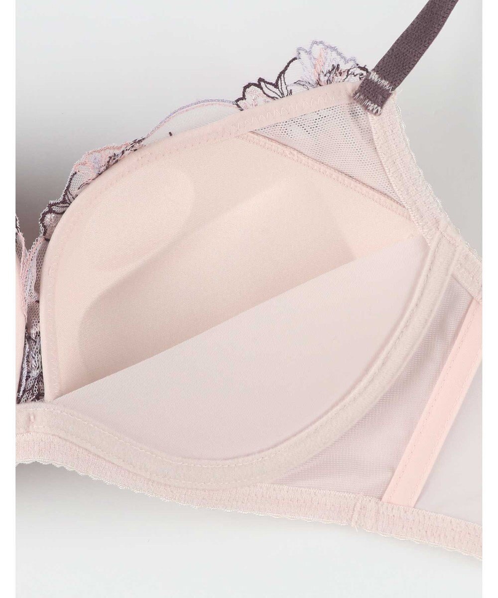 AMPHI ノンワイヤーブラ 谷間をメイク 脇高設計 A~Gカップまで対応 大きいサイズ 【BRAGENIC ブラジェニック 脇高細見えタイプ】 ブラジャー ブラ BMI353 アンフィ／ワコール 