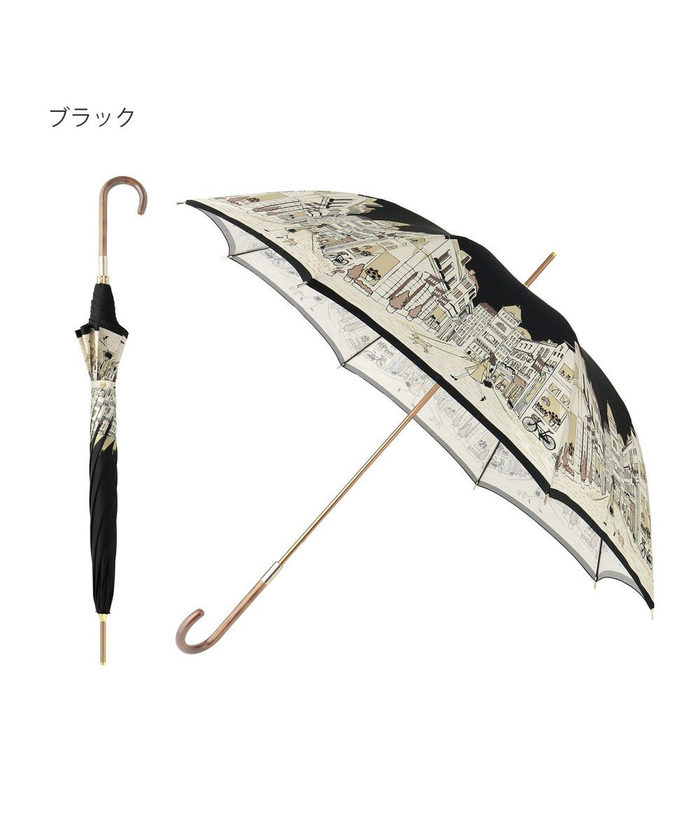 MOONBAT 【日本製】ダックス (DAKS) 長傘 街並みカラープリント 