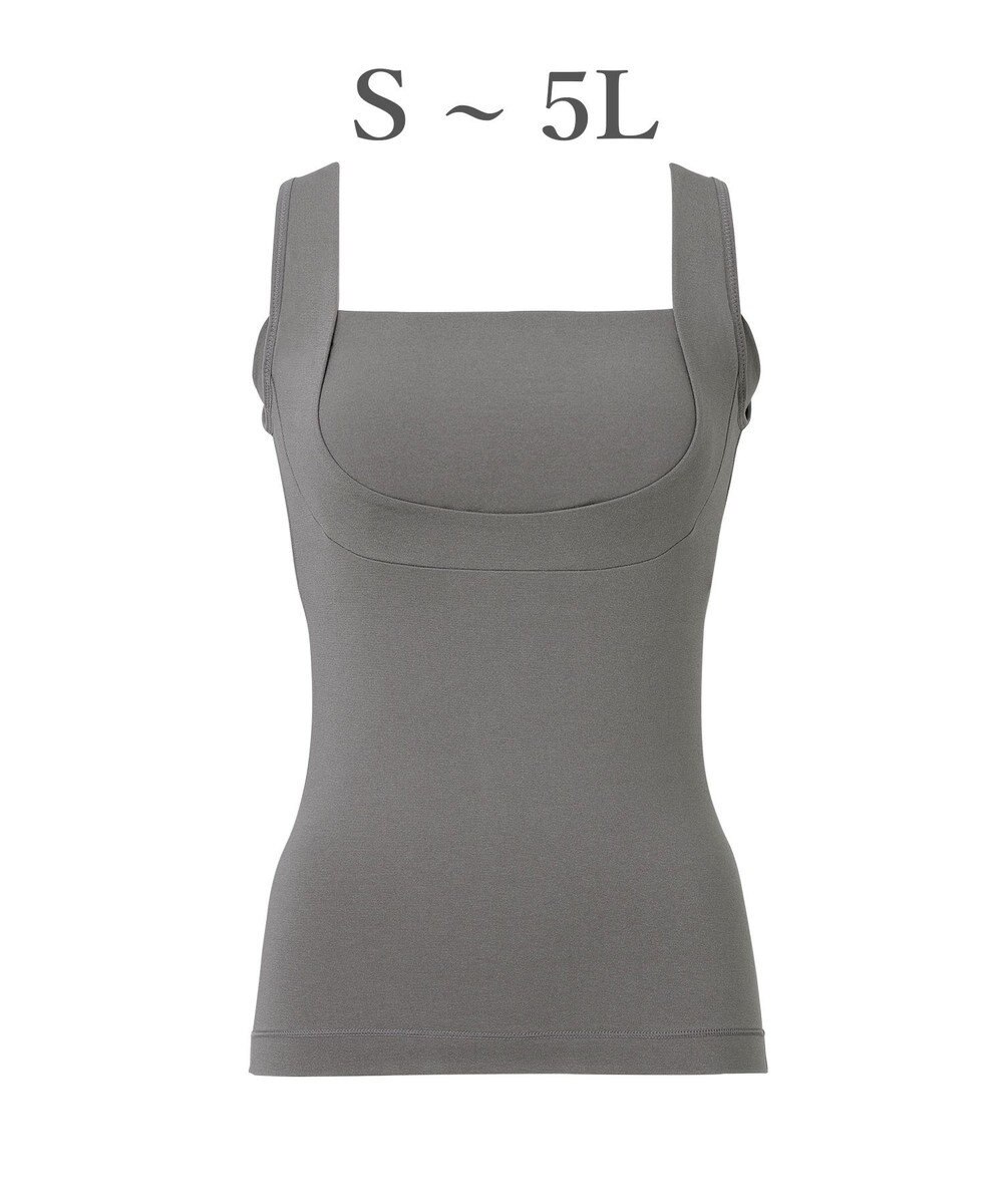 BRADELIS New York 【BRADELIS NewYork peace】綿混楽々dailyブラキャミ25 ノンワイヤー 補正下着 カップ付き キャミソール ブラトップ 