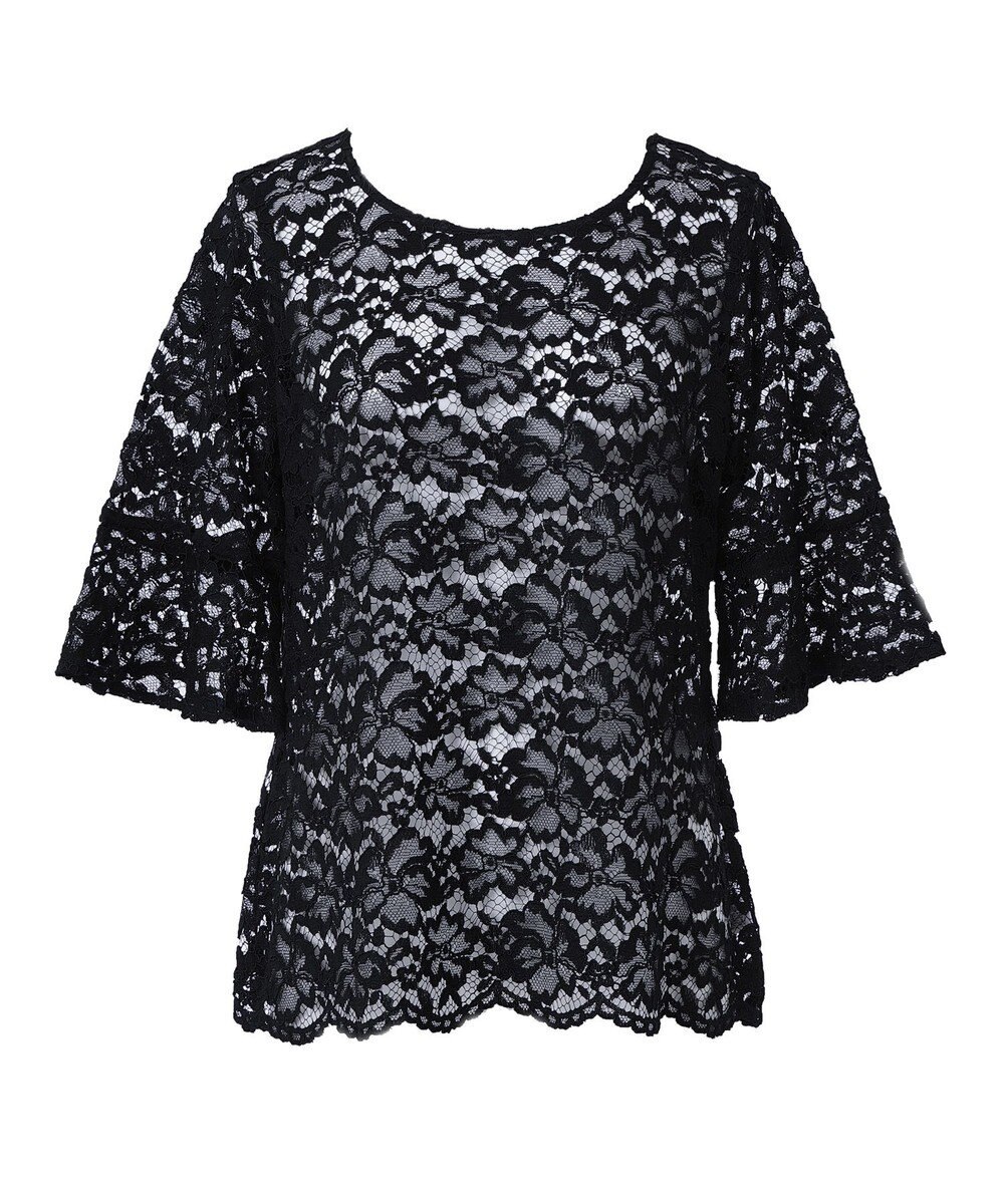 BRADELIS New York 【BRADELIS NewYork peace】　五分袖総レーストップス26 