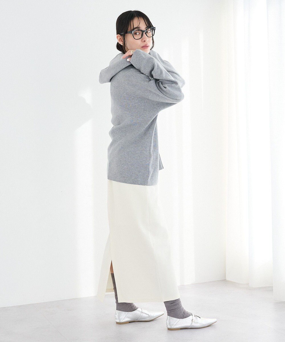 CRAFT STANDARD BOUTIQUE Vネックフードカシュクールニットプルオーバー 