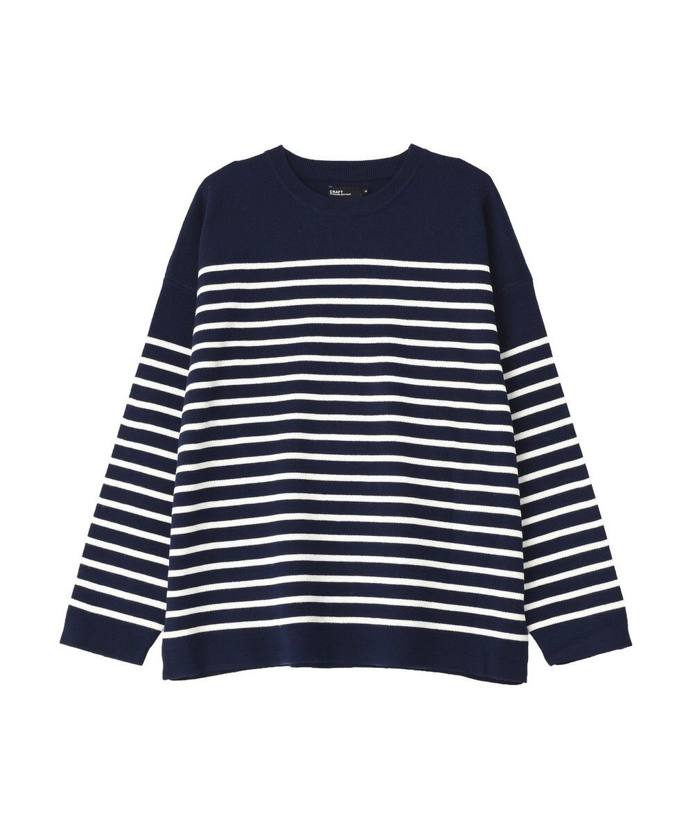 CRAFT STANDARD BOUTIQUE パネルボーダーニットプルオーバー 