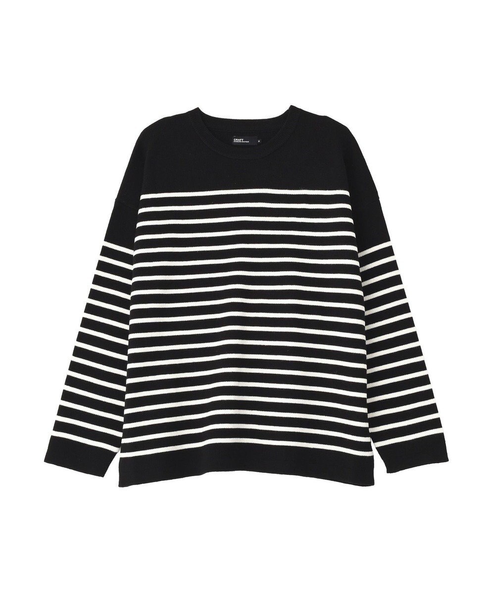 CRAFT STANDARD BOUTIQUE パネルボーダーニットプルオーバー 