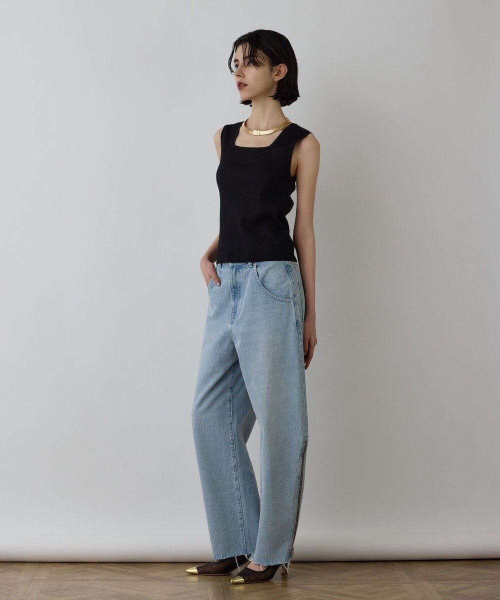 GRACE CONTINENTAL ブライトニットノースリーブ 