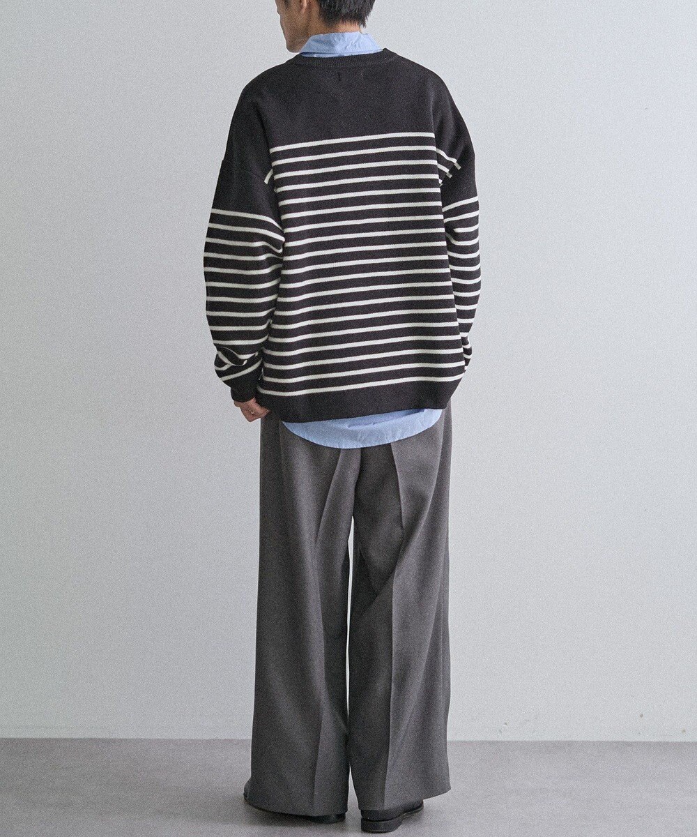 CRAFT STANDARD BOUTIQUE パネルボーダーニットプルオーバー 