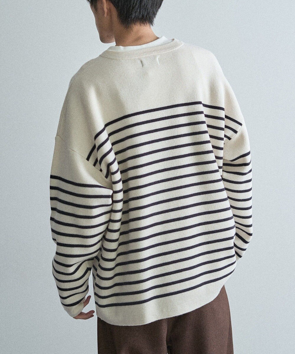 CRAFT STANDARD BOUTIQUE パネルボーダーニットプルオーバー 