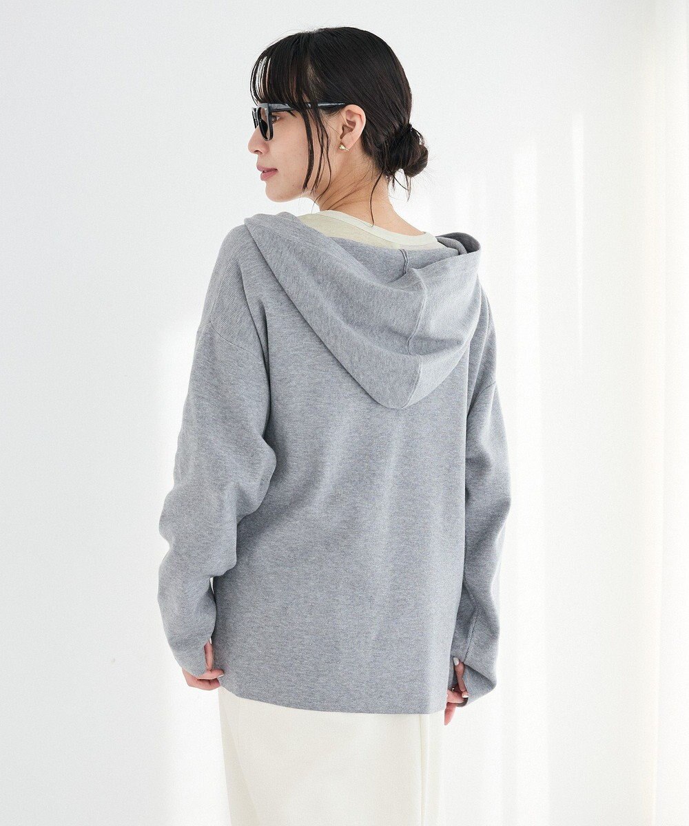 CRAFT STANDARD BOUTIQUE Vネックフードカシュクールニットプルオーバー 