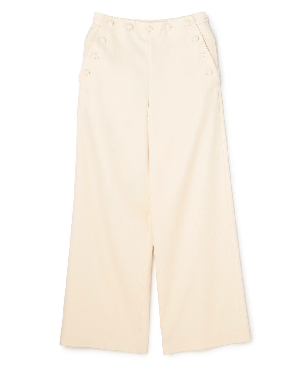 BEIGE， LAZUL / マリンボタンワイドパンツ 