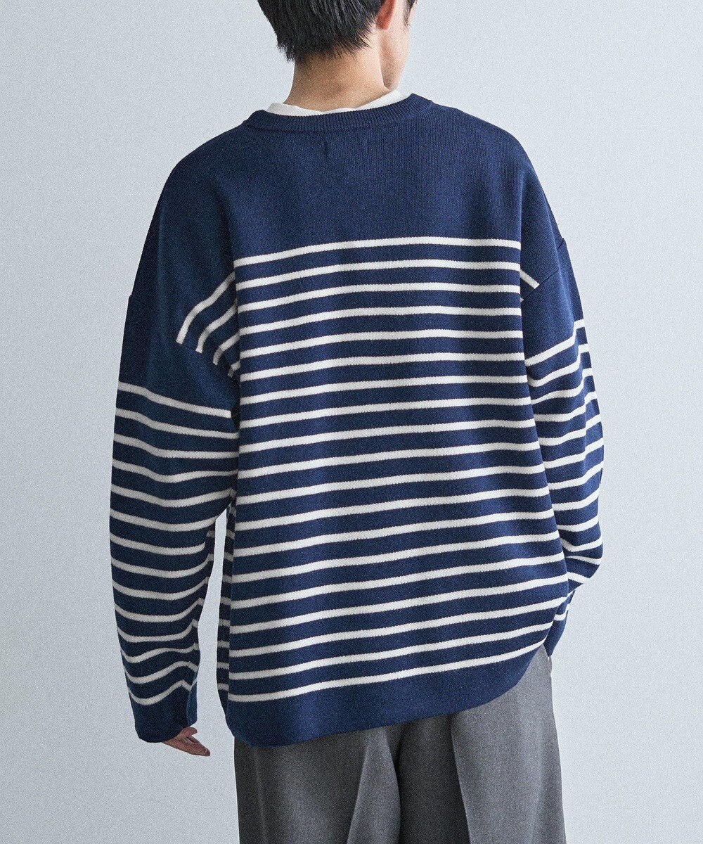 CRAFT STANDARD BOUTIQUE パネルボーダーニットプルオーバー 