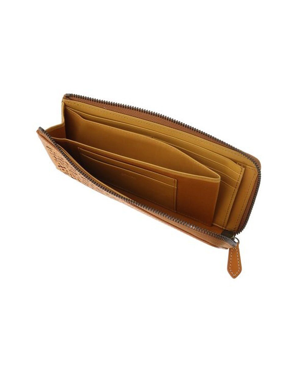 genten ダイヤカットワーク　Lファスナー長財布 