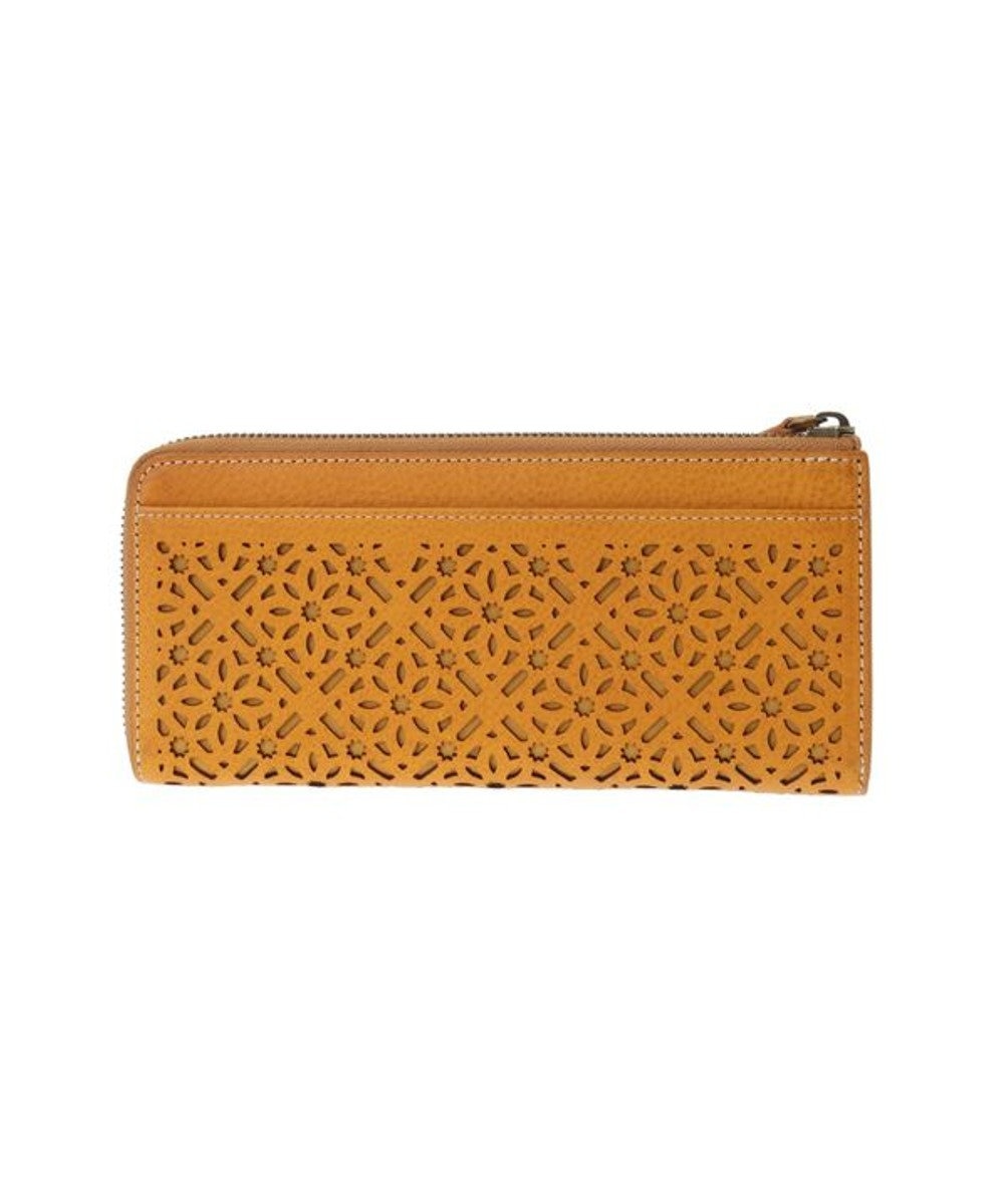 genten ダイヤカットワーク　Lファスナー長財布 