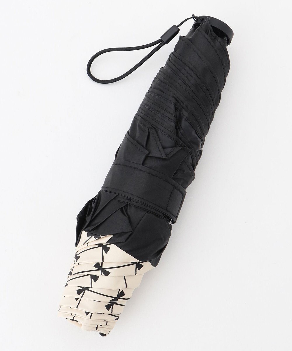 TOCCA 【晴雨兼用・UVカット率(紫外線遮蔽率)99.9%以上・遮光率99.9%以上・防水】CHECKER RIBBON LIGHT UMBRELLA 超軽量折り畳み傘 