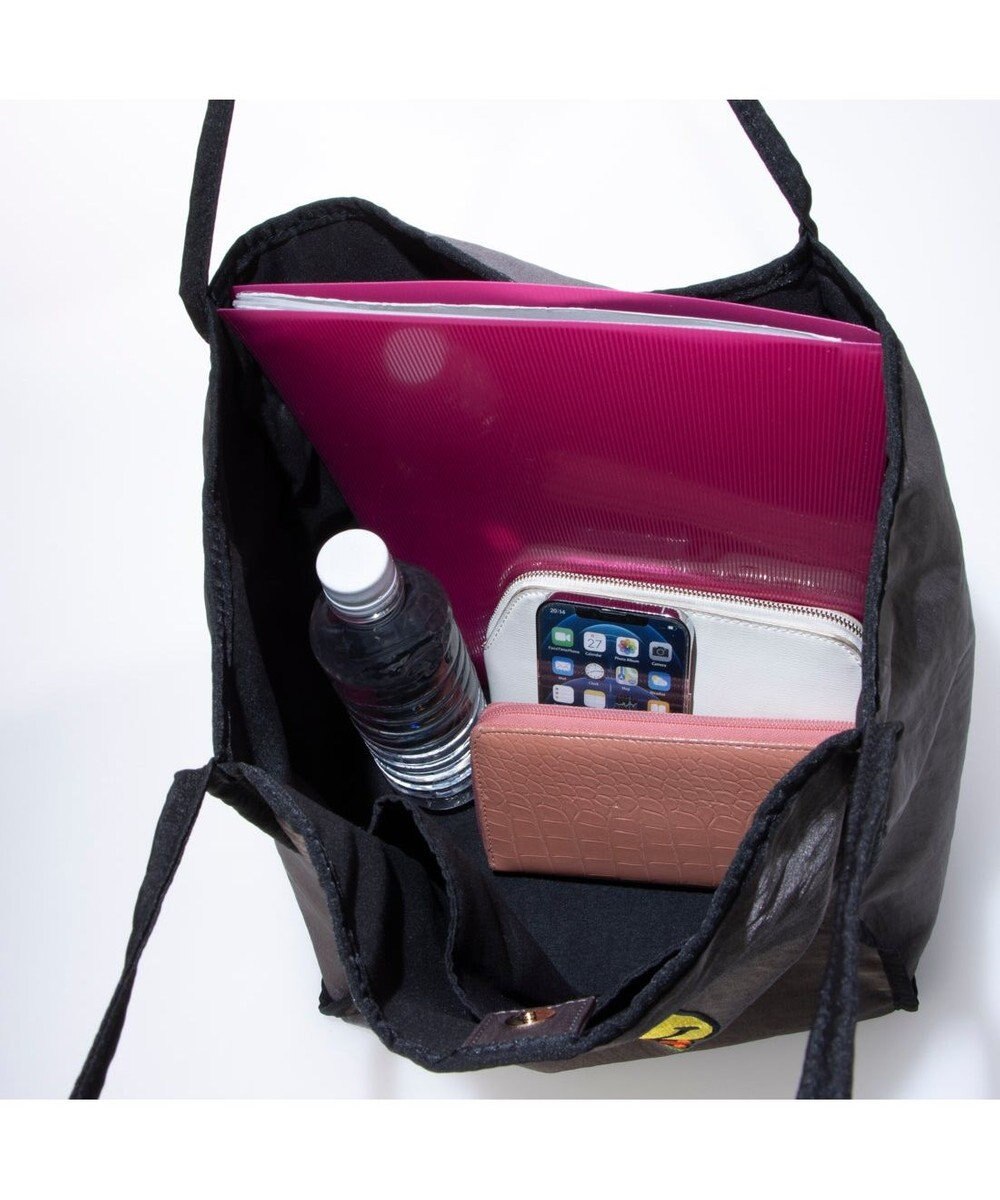 UNBILLION カシュカシュ cachecache / スマイル柄刺繍トートバッグ 