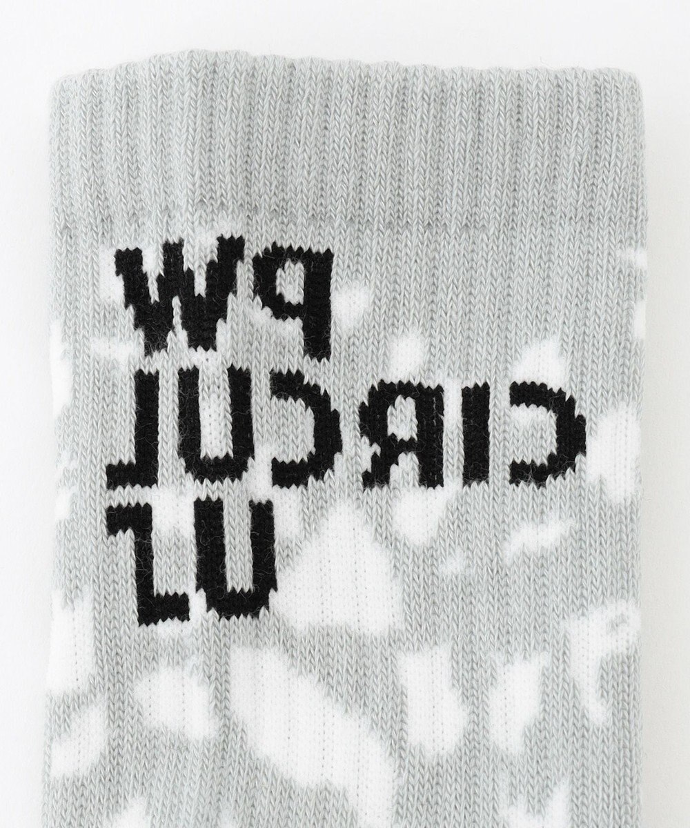 PW CIRCULUS 【MEN】【土踏まずをサポート】ロゴ ミドルソックス 