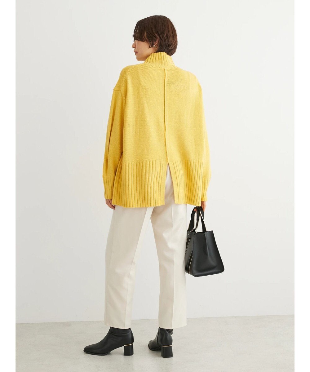 Green Parks 洗える　バックスリットニットプルオーバー 