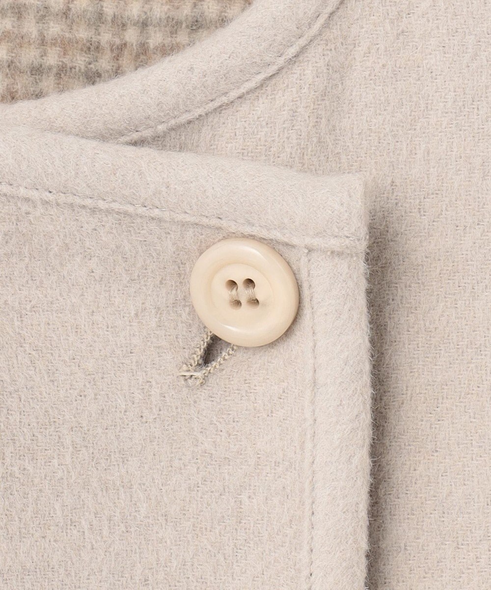 ANY SIS トリミングウールリバー コート 