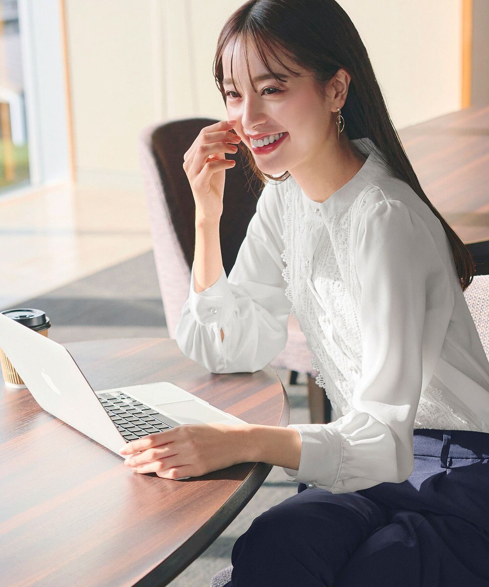 Tiaclasse 【新色追加・洗える】レースブラウス 