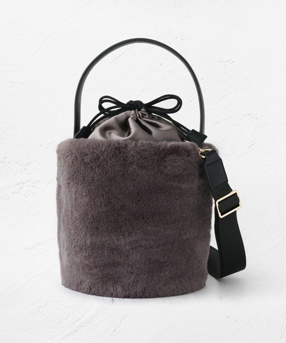 TOCCA 【ショルダー取り外し可能】MILKY TEA FURBAG ファーバッグ 