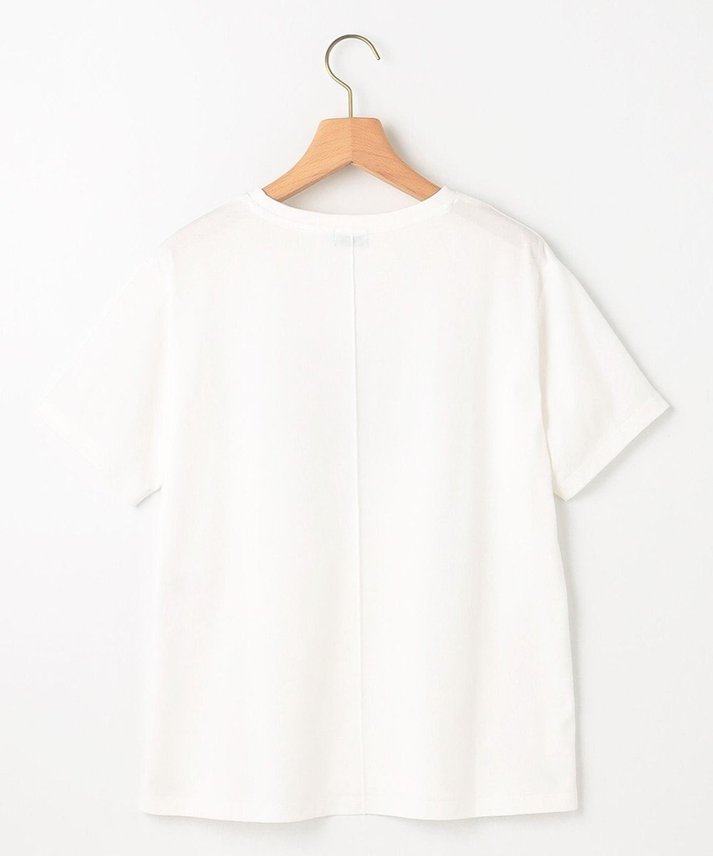 組曲 S 【綿100％】フロッキープリント Ｔシャツ 