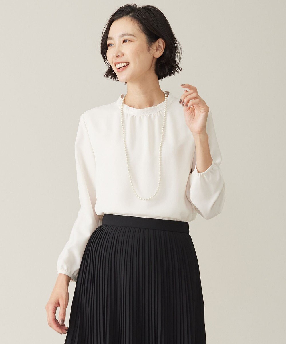 プルエラ フリルネック カットソー / J.PRESS LADIES | ファッション