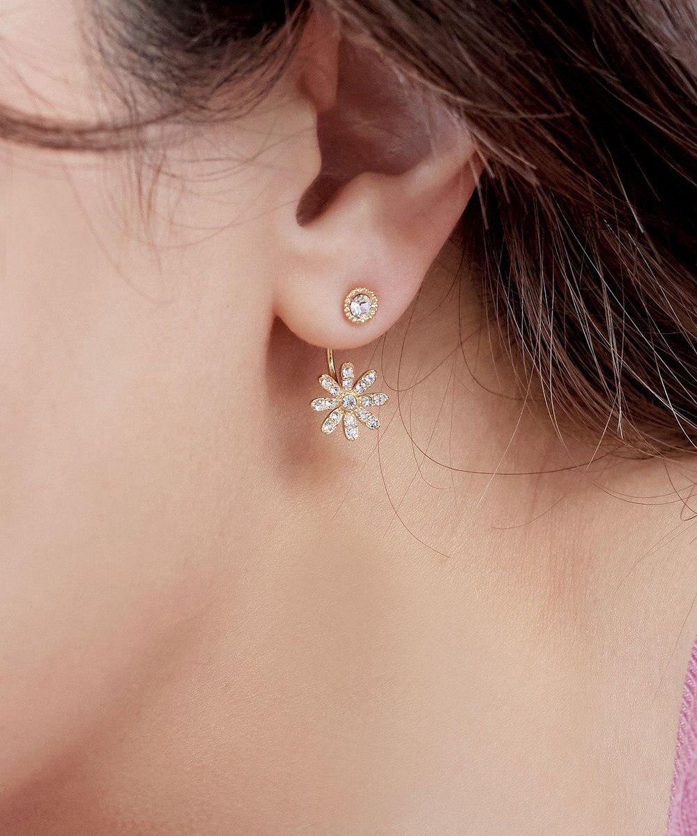 Tiaclasse 【金属アレルギー対応】フラワーキャッチピアス 