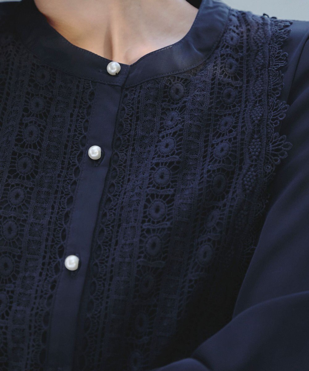 Tiaclasse 【新色追加・洗える】レースブラウス 