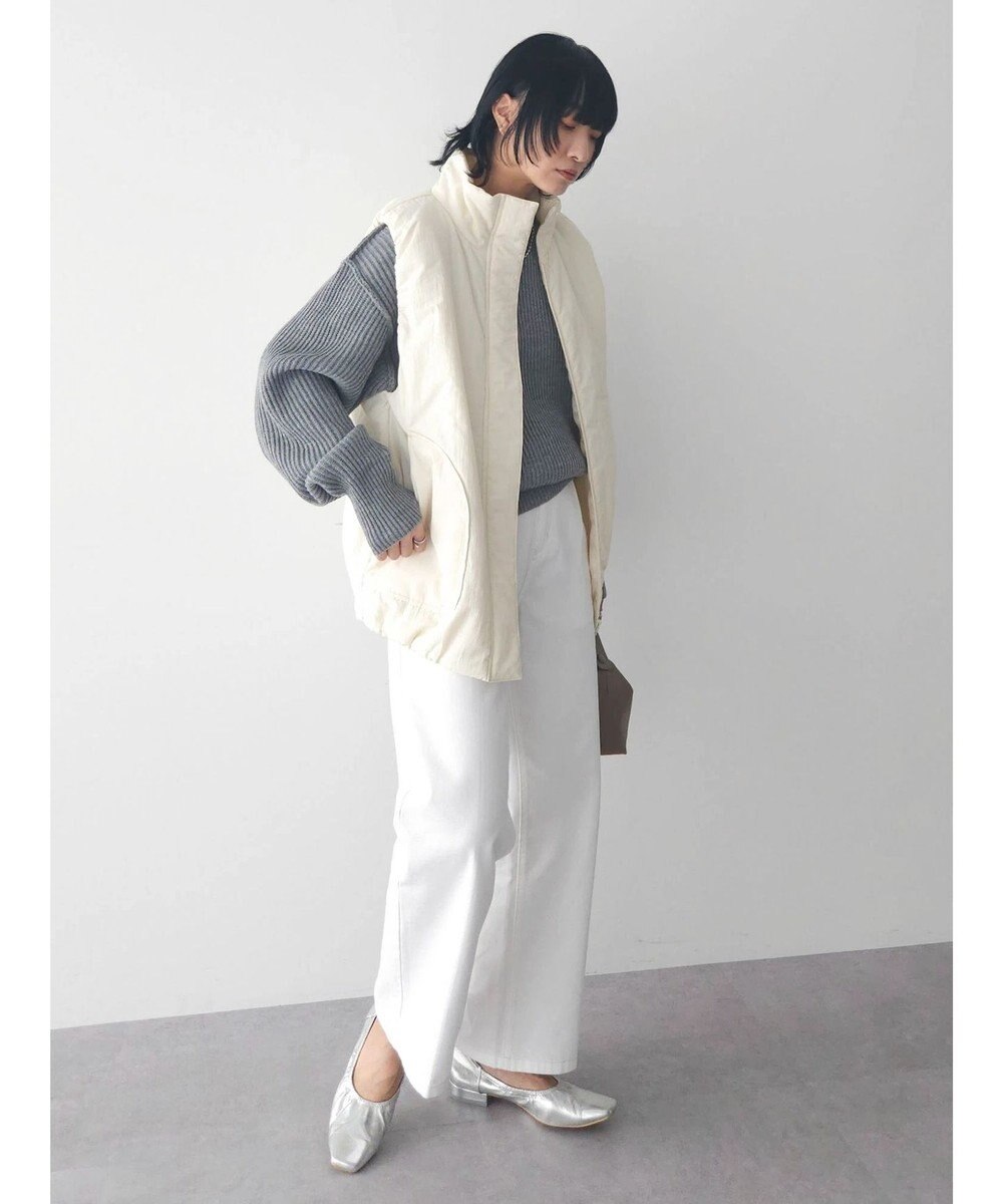 Green Parks ストレートタックデニムパンツ 