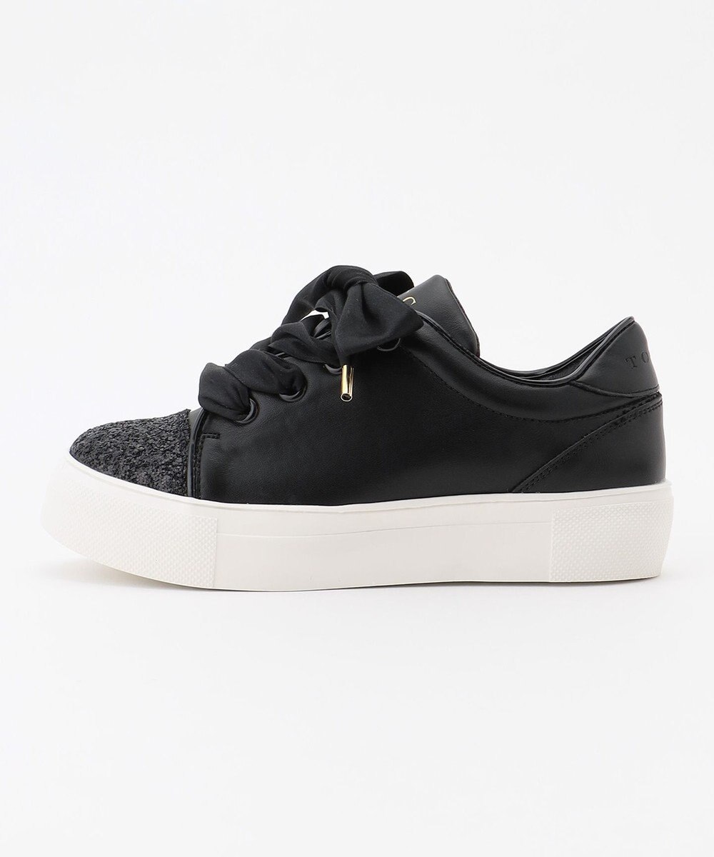 TOCCA 【軽量・抗菌消臭】GLITTER TOE SNEAKERS スニーカー 