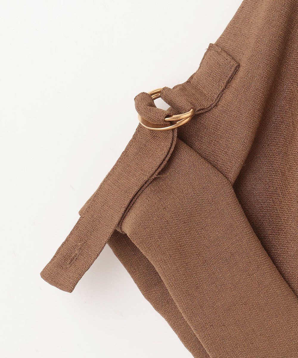 GRACE CONTINENTAL リネンタッチサファリドレス 