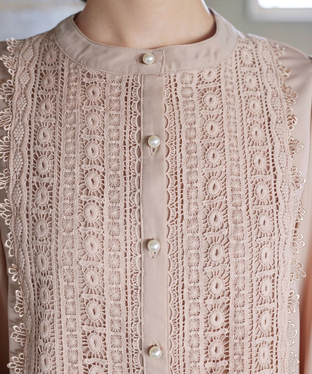 Tiaclasse 【新色追加・洗える】レースブラウス 