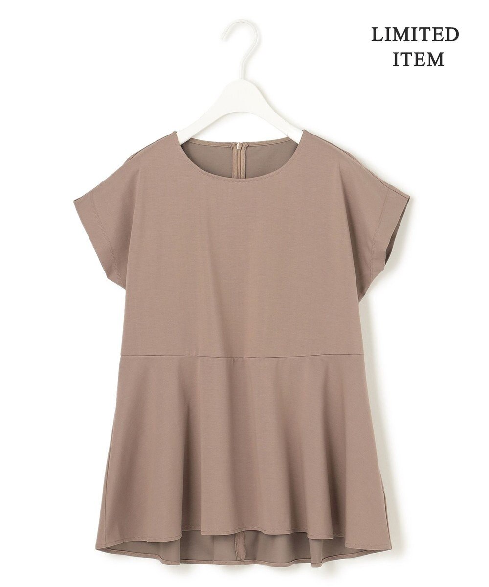 ICB L 【WEB限定・洗える】綿エステル天竺 へプラムカットソー 