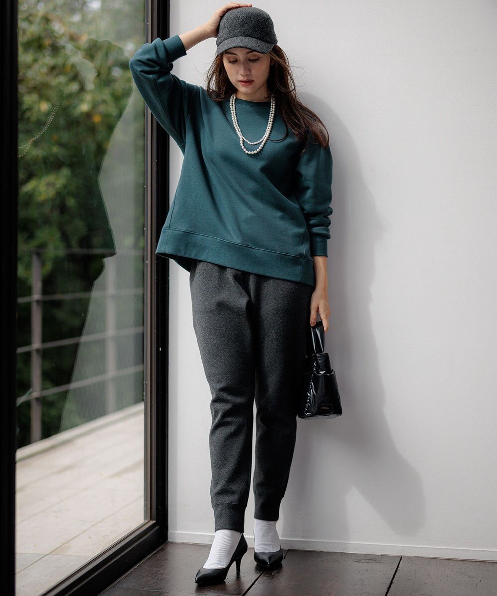 23区 L 【Lサイズ限定】ヴィスコースストレッチ ジョグ パンツ 