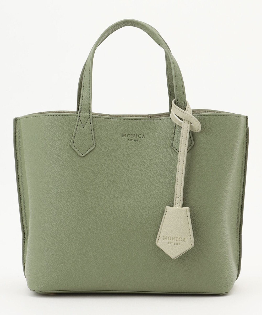 LA BAGAGERIE 【MONICA】バイカラーミディトートバッグ 