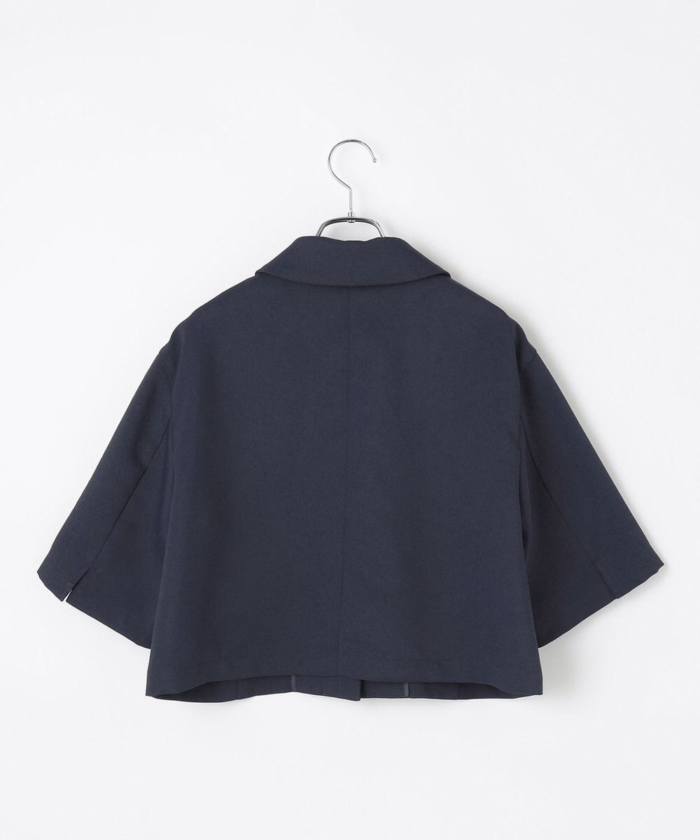 #Newans 【シワになりにくい】〈花乃まりあさんコラボ〉クロップドシャツジャケット 