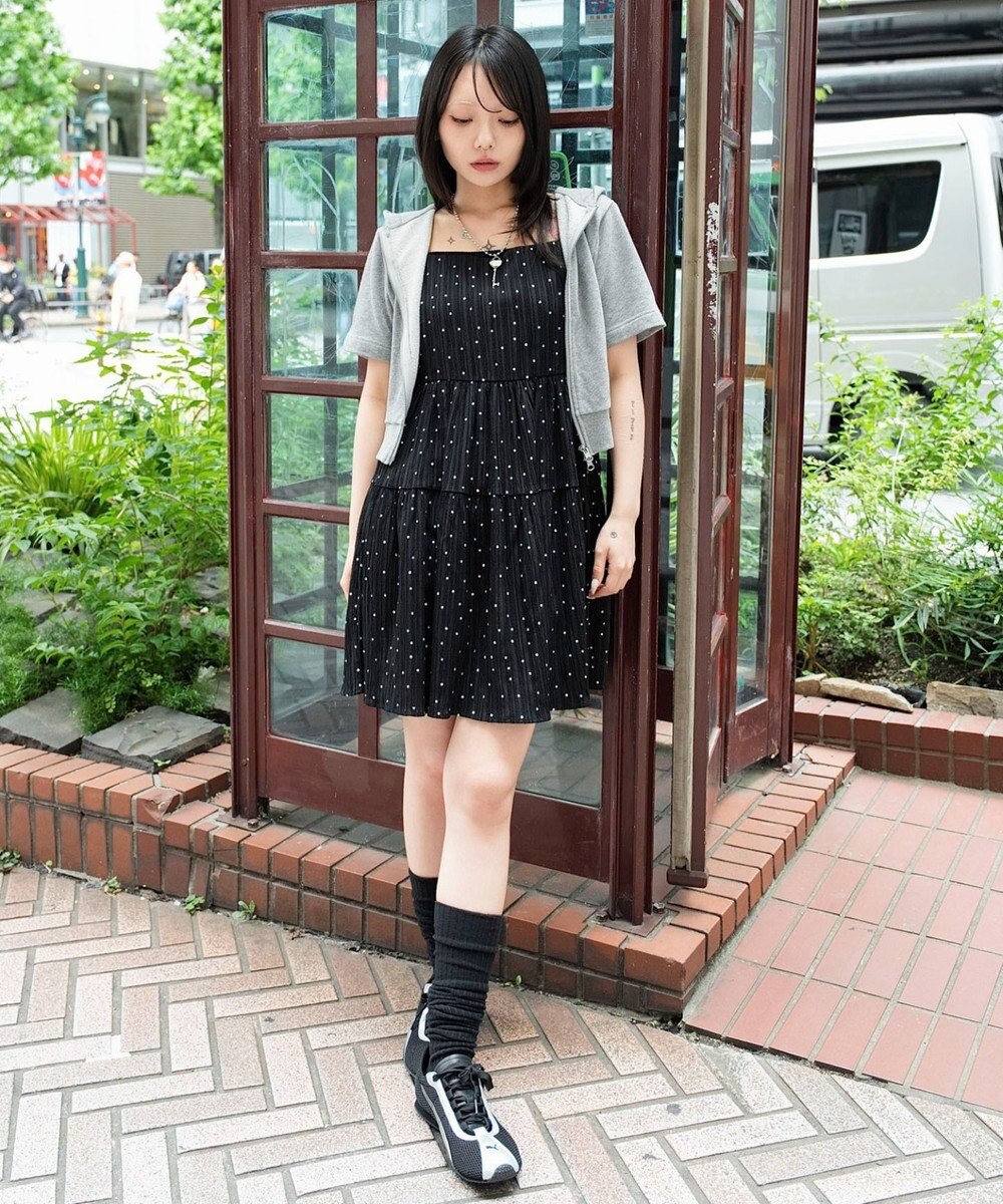 WEGO ティアードキャミワンピース 