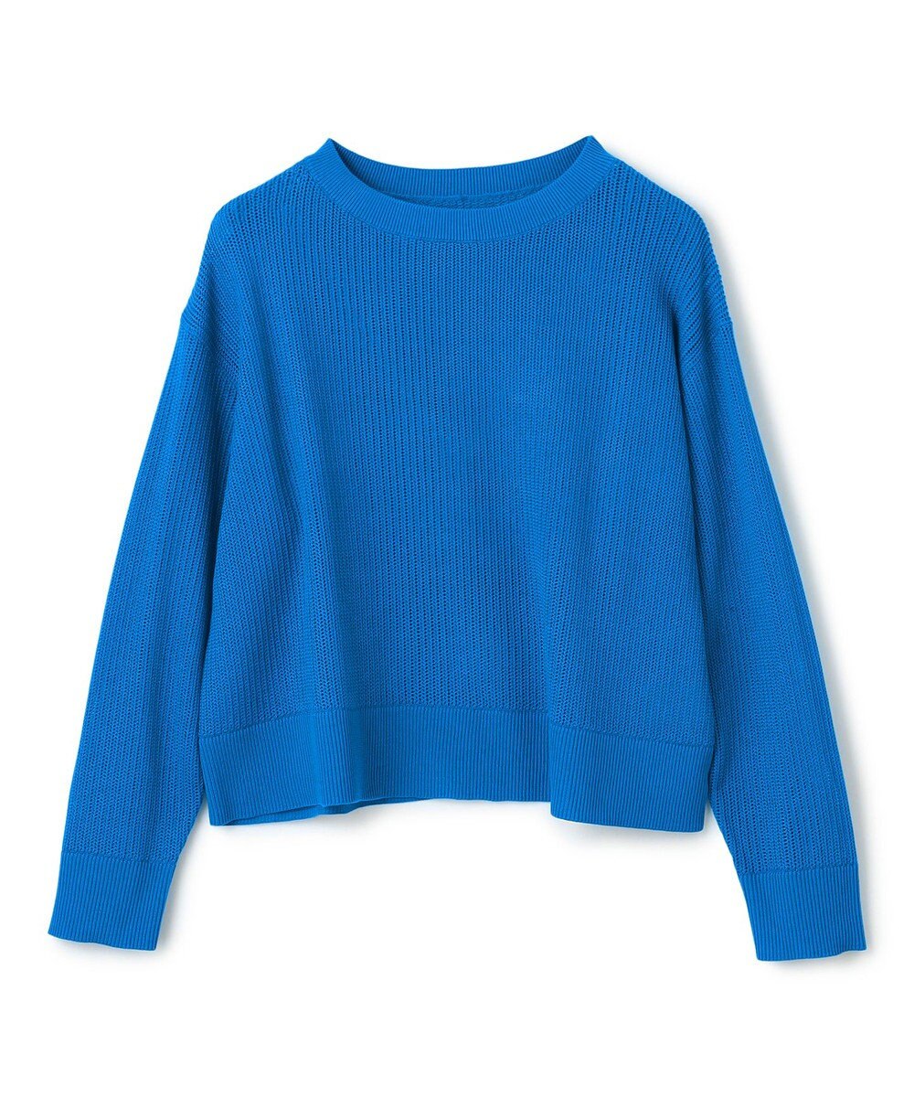 UNFILO L メッシュ クロップドニット 