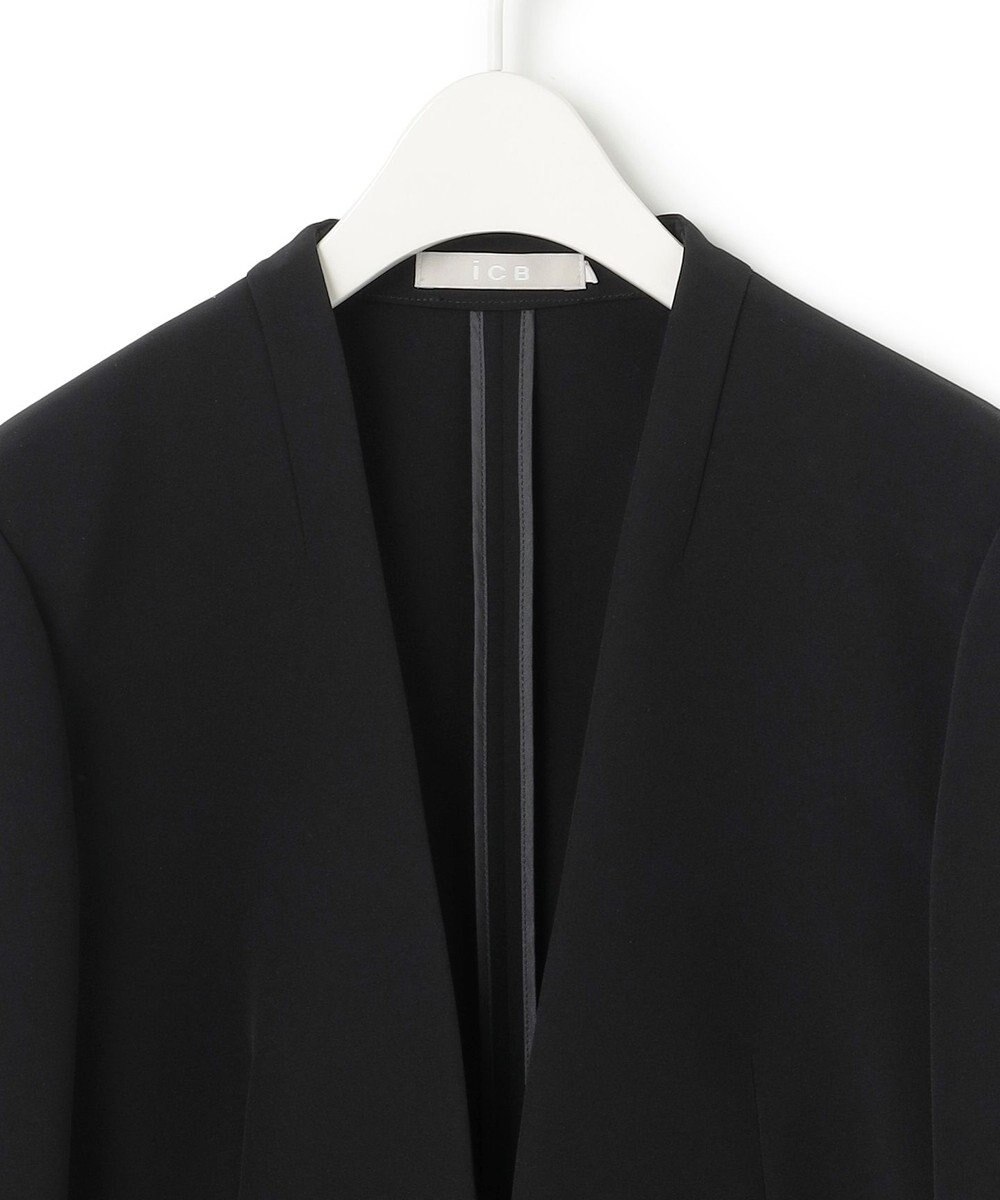 ICB 【洗える・ブラックフォーマル】 TaPeダブルクロス ショートジャケット 
