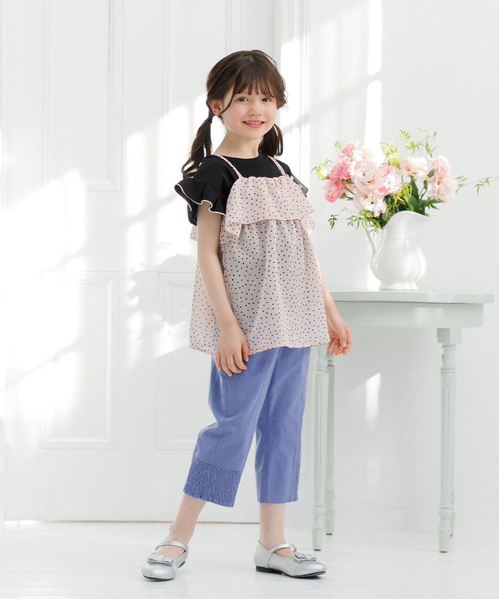 組曲 KIDS 【150-160㎝】ドットキャミ＋TシャツSET 