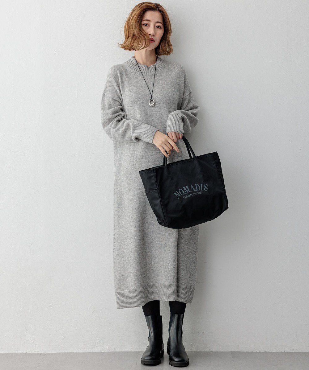 23区 S 【洗える】カシミヤブレンド ニットワンピース 