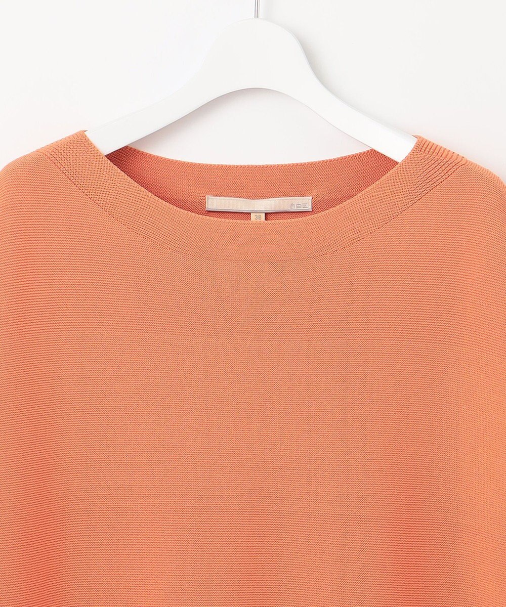 自由区 【洗える】コットンストレッチホールガーメント プルオーバー ニット 