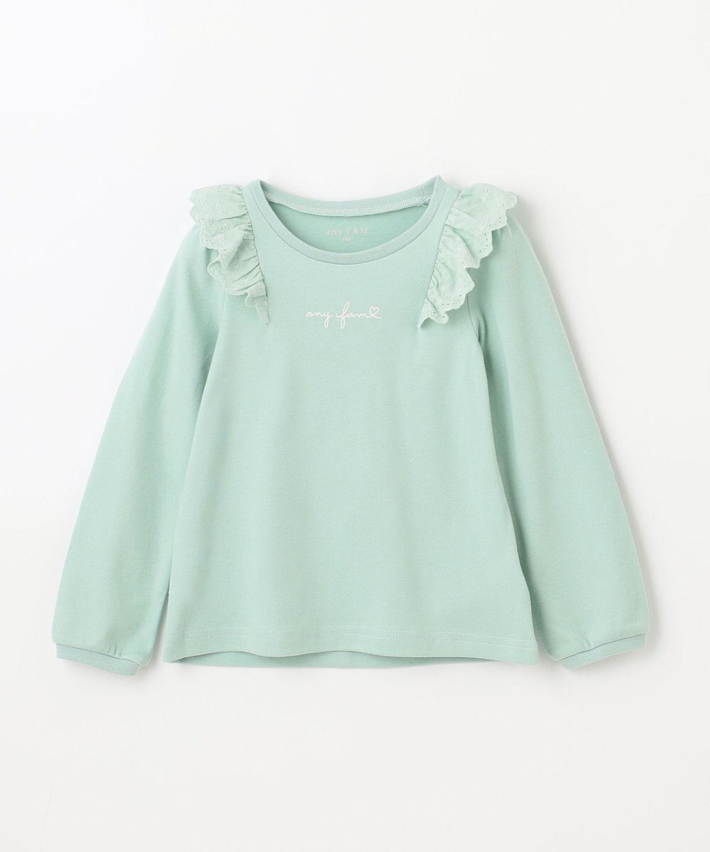 ANY KIDS 肩レース長袖Tシャツ 