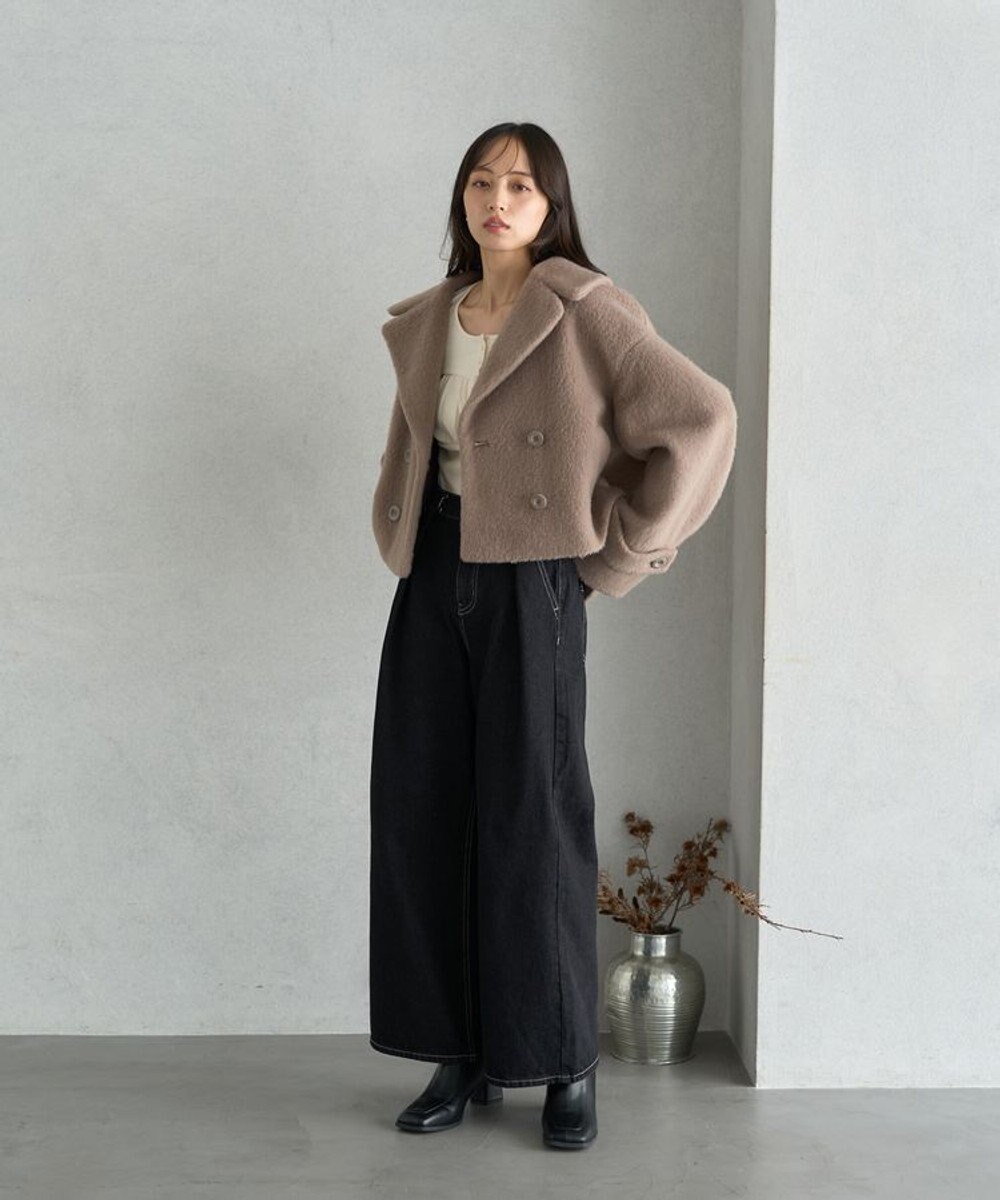 earth music&ecology タックホックデニムパンツ 