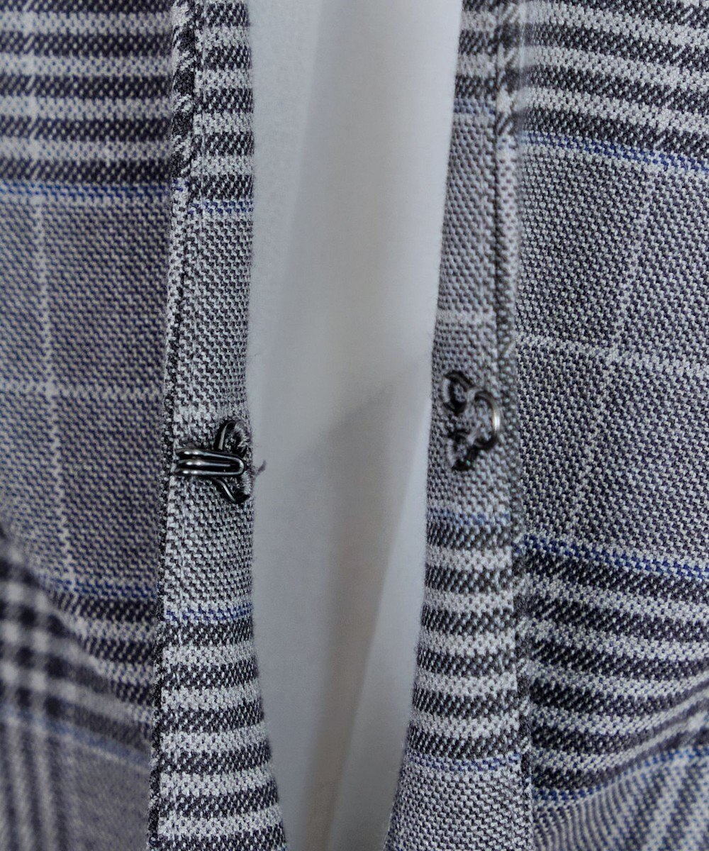 Tiaclasse 【洗える】カラーレスチェック柄ジャケット 