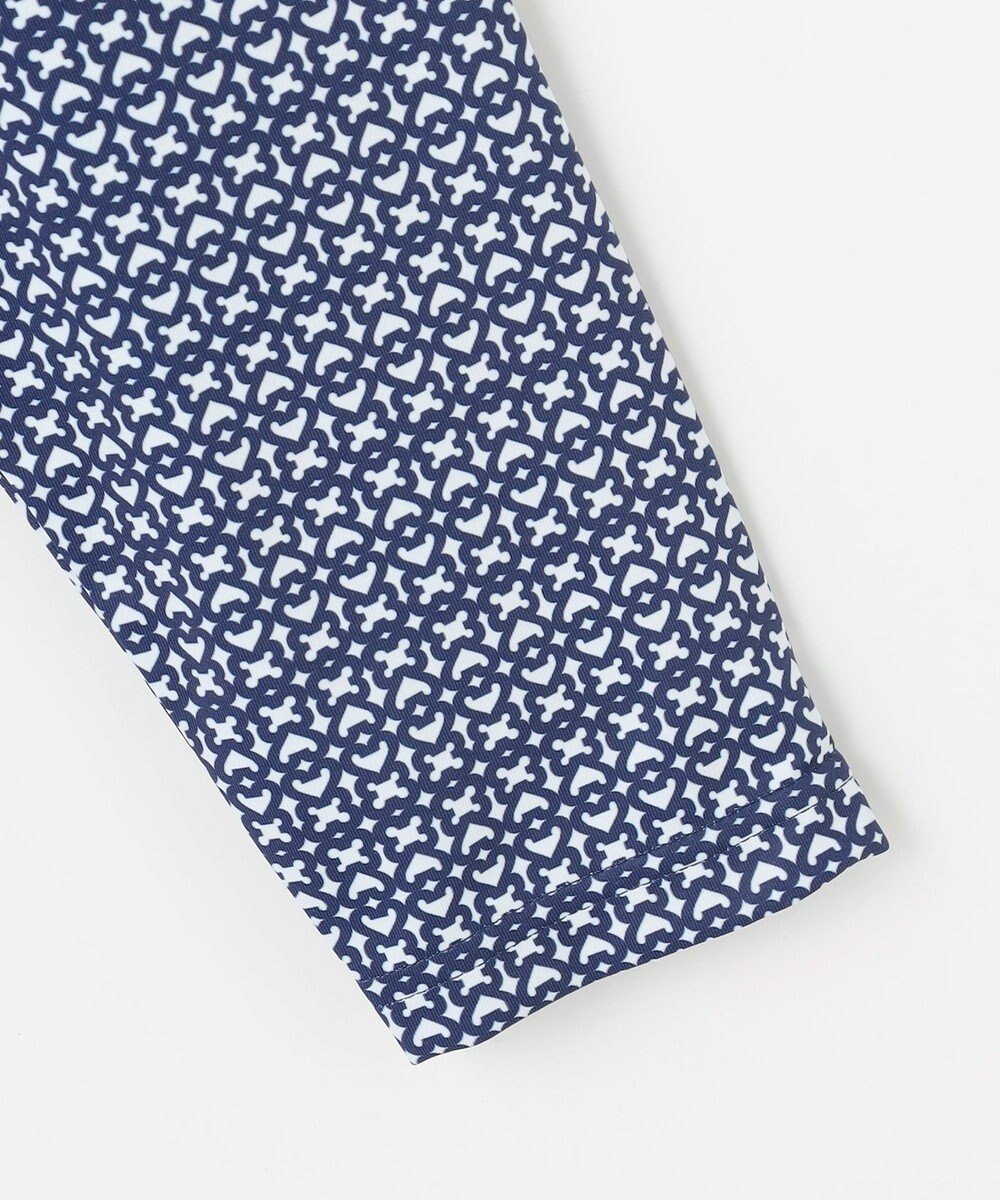 23区GOLF 【MEN】モノグラム総柄長袖ポロシャツ 