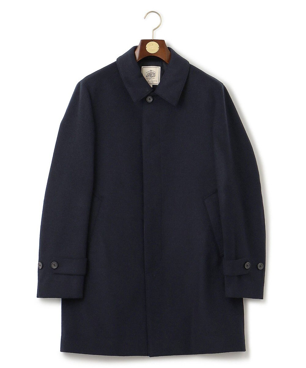 ジェイプレス J.PRESS ロング コート wool 毛 100% 紺色 長袖