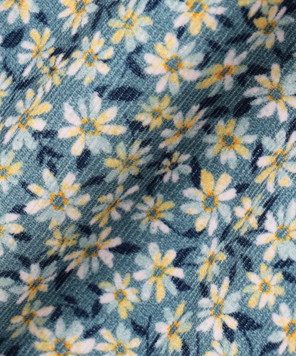 組曲 KIDS 【150-160㎝】モノトーンフラワーコーデュロイ キュロット 