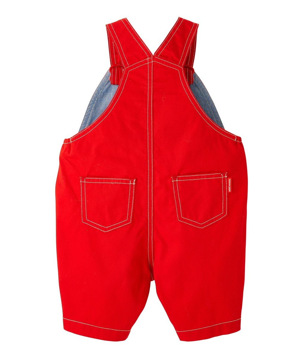 MIKI HOUSE HOT BISCUITS 【ミキハウス】【70-100cm】６分丈オーバーオール 