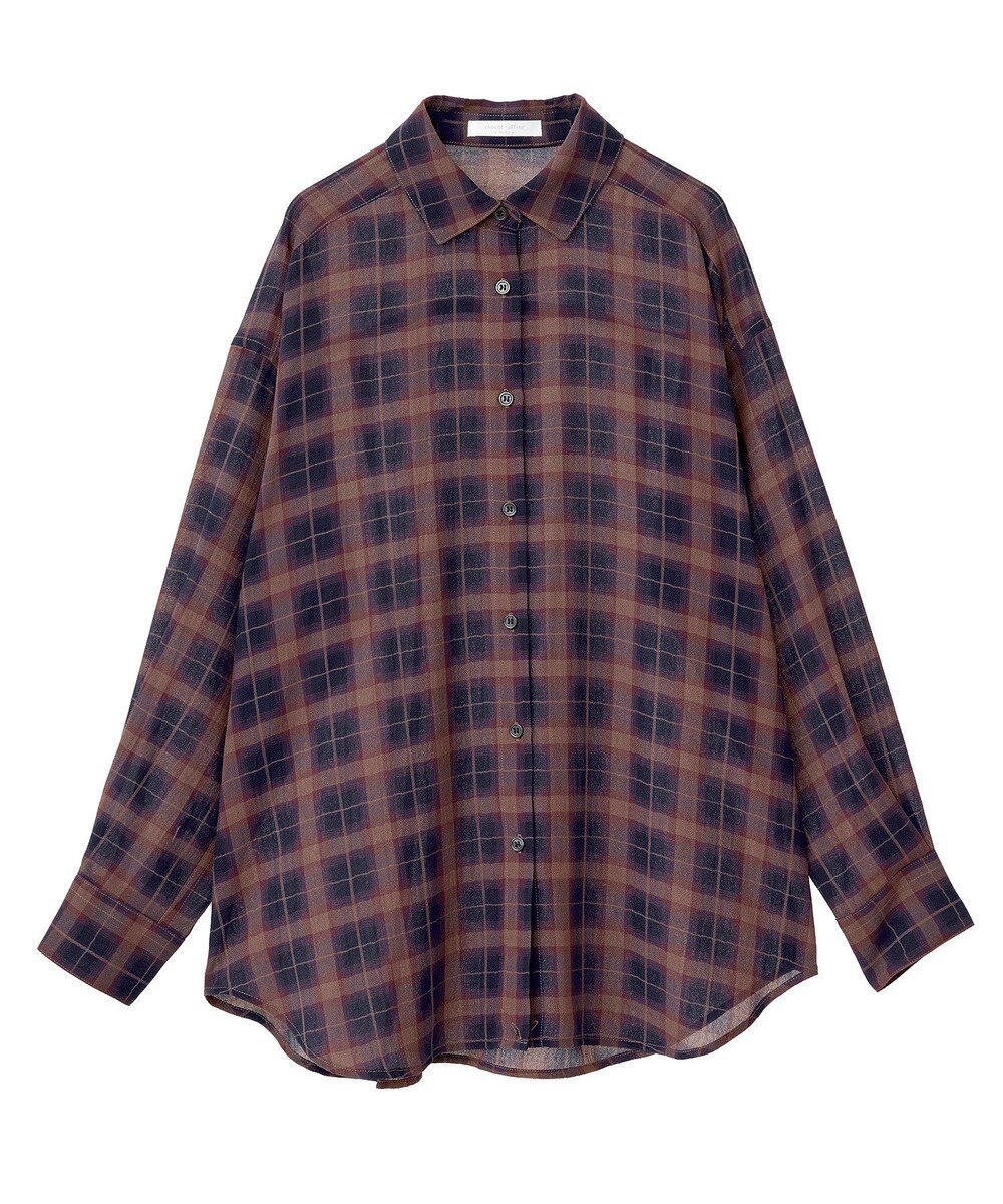 Green Parks カシュクールシアーシャツ 